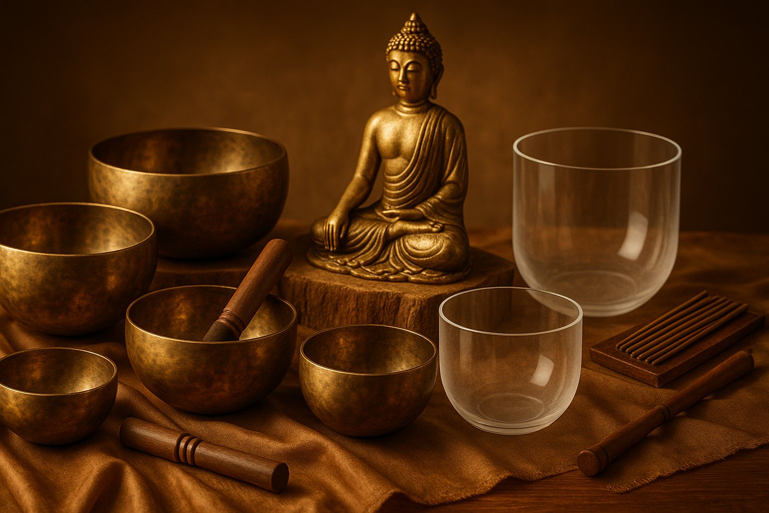 Hero Kristály hangtál fogantyúval – átlátszó kristály – 7 hang közül választható